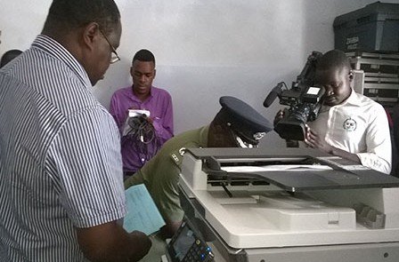 Handover of a photocopy machine to Kitwe Central Police Service